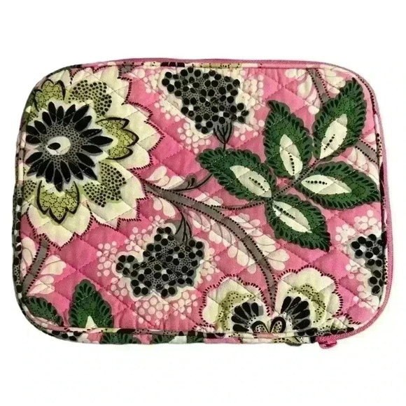 Vera Bradley Priscilla Pink iPad Mini Kindle E-Reader Quilted Sleeve Case - Picture 2 of 4